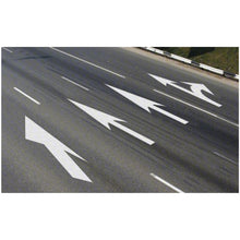 Load image into Gallery viewer, 3565-125 Mills Preformed Thermoplastic Symbol - Lane Drop Arrow Right (Points To The Right)- 18&#39; x 5&#39;6&quot;