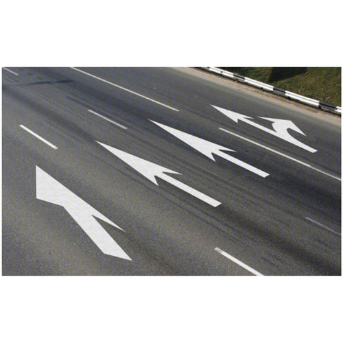 3565-125 Mills Preformed Thermoplastic Symbol - Lane Drop Arrow Right (Points To The Right)- 18' x 5'6