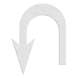 3869-125 Mills Preformed Thermoplastic Symbol - U-Turn Arrow Left- 10' x 7'6"
