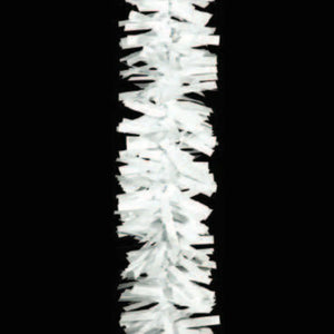 6" Regular H-Cut PVC - White - Unbranched Garland