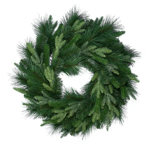 24" Two Tone Mixed Pine Wreath | PK-2