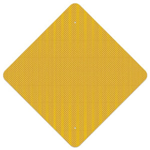 30"x30" Aluminum Reflective Sign Blank (Diamond Orientation)