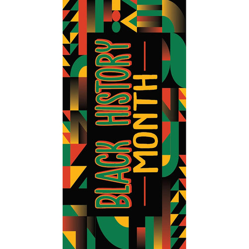 BHM-002 Black History Month Pole Banner