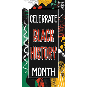 BHM-003 Celebrate Black History Month Pole Banner