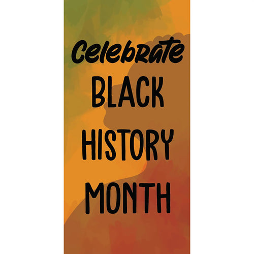 BHM-004 Celebrate Black History Month Pole Banner