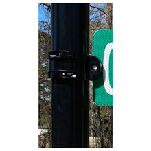 Load image into Gallery viewer, Collar Clamp - Semi Gloss Powder Painted Sign Panel Bracket for 2 3/8&quot; OD Round Post