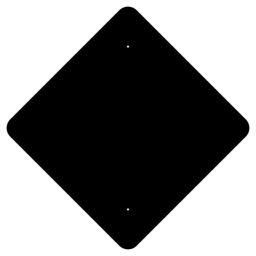 Diamond- Oversized Aluminum Traffic Sign Backer