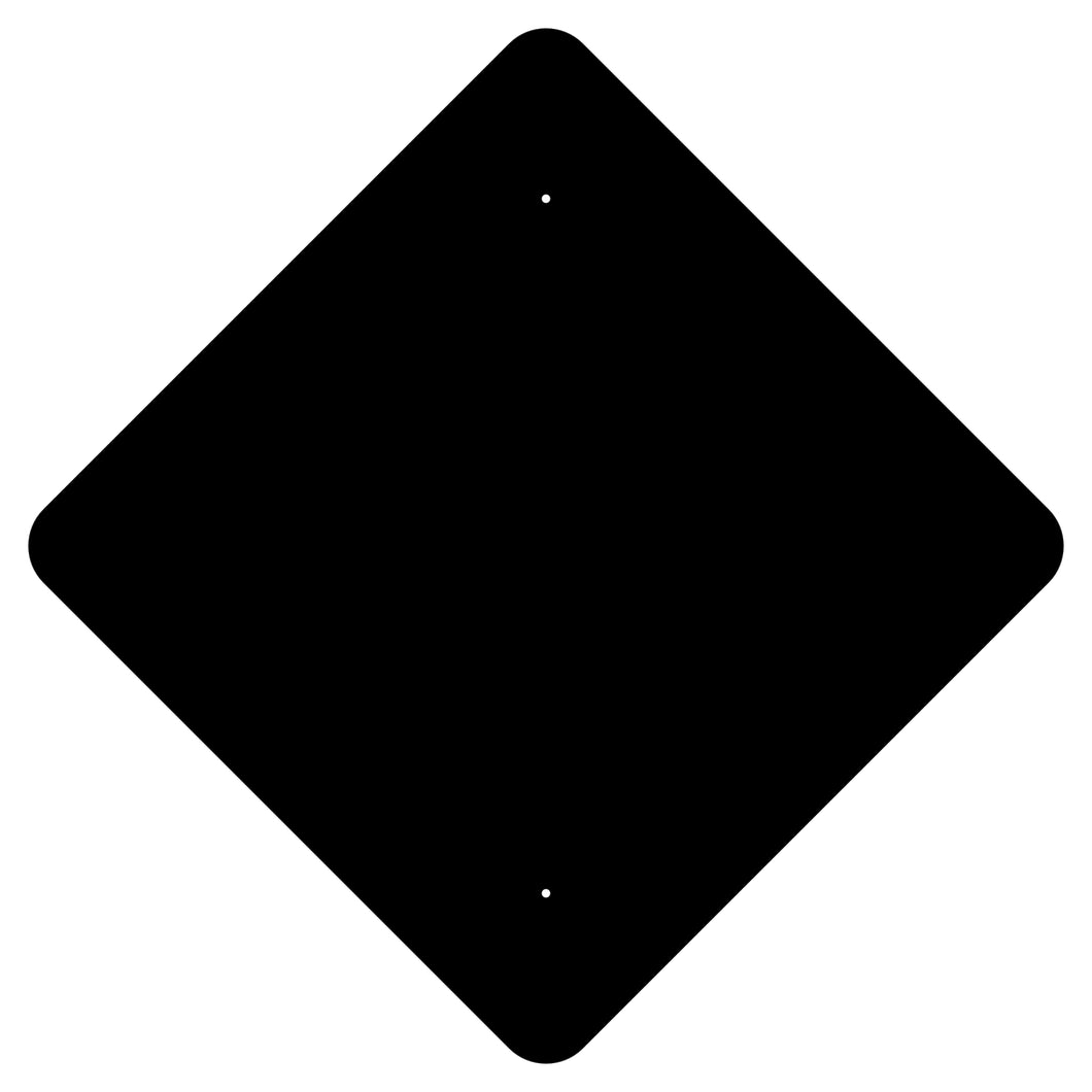 Diamond- Oversized Aluminum Traffic Sign Backer