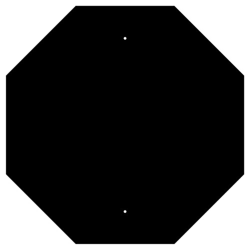 Octagon- Oversized Aluminum Traffic Sign Backer