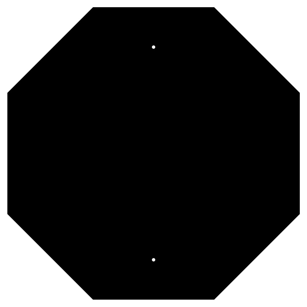 Octagon- Oversized Aluminum Traffic Sign Backer