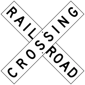 R15-1 Railroad Crossing Sign 48"x9"