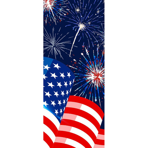 USA-018 USA Patriotic Pole Banner