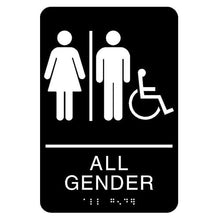 Load image into Gallery viewer, ADA All Gender Restroom Handicap Accessible Sign