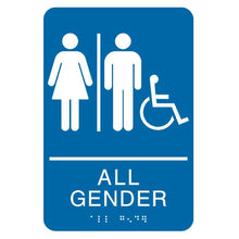 Load image into Gallery viewer, ADA All Gender Restroom Handicap Accessible Sign