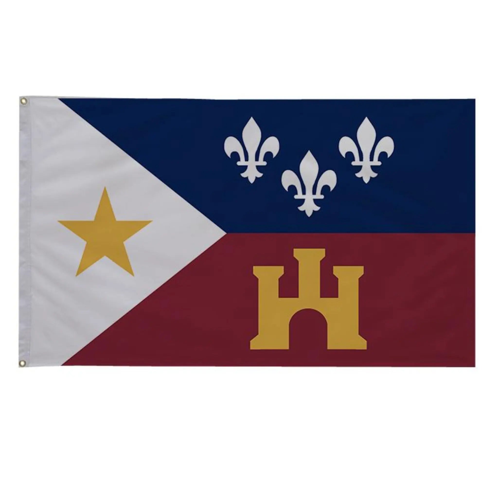 Acadian Flag Keychain// Louisiana Keychain// Cajun Keychain// 