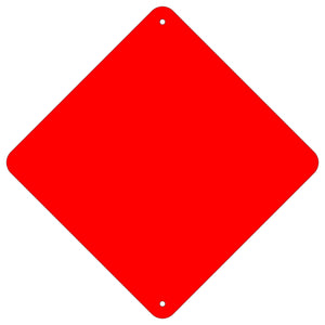 End of Road Marker - Red