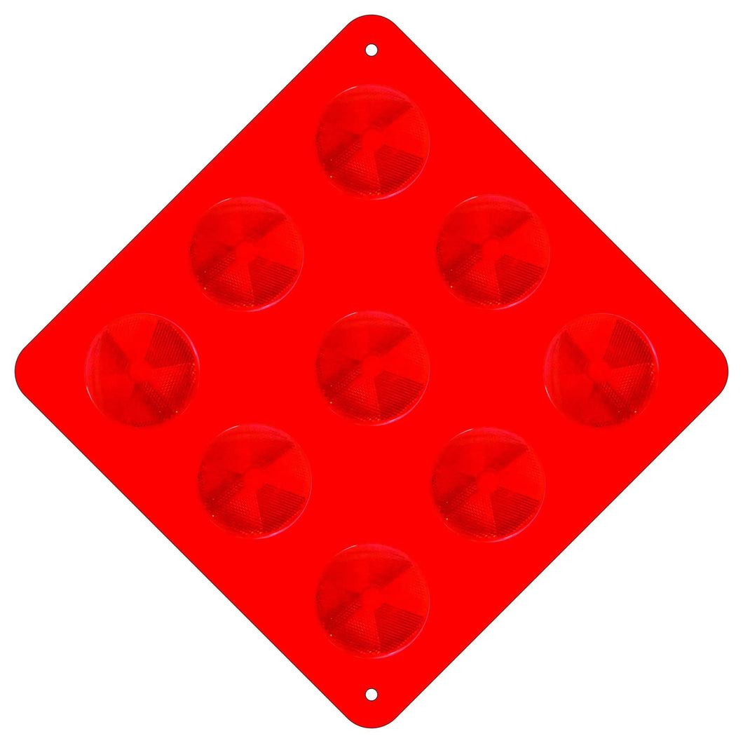 Type 1 Object Marker - Red with Plastic Circles