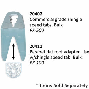 Shingle Speed Tabs Plastic | 500pk