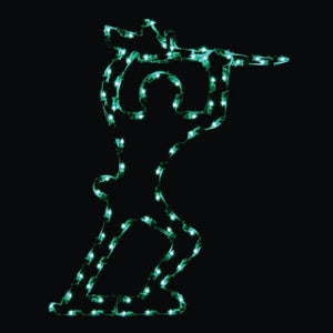 5' Silhouette Toy Soldier Lighted Yard Decoration