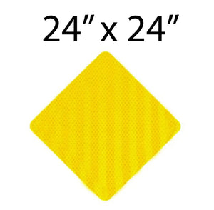 24"x24" Aluminum Reflective Sign Blank (Diamond Orientation)