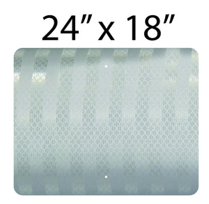 24"x18" Aluminum Reflective Sign Blank