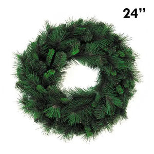 24" Mixed Pine Wreath | PK-4