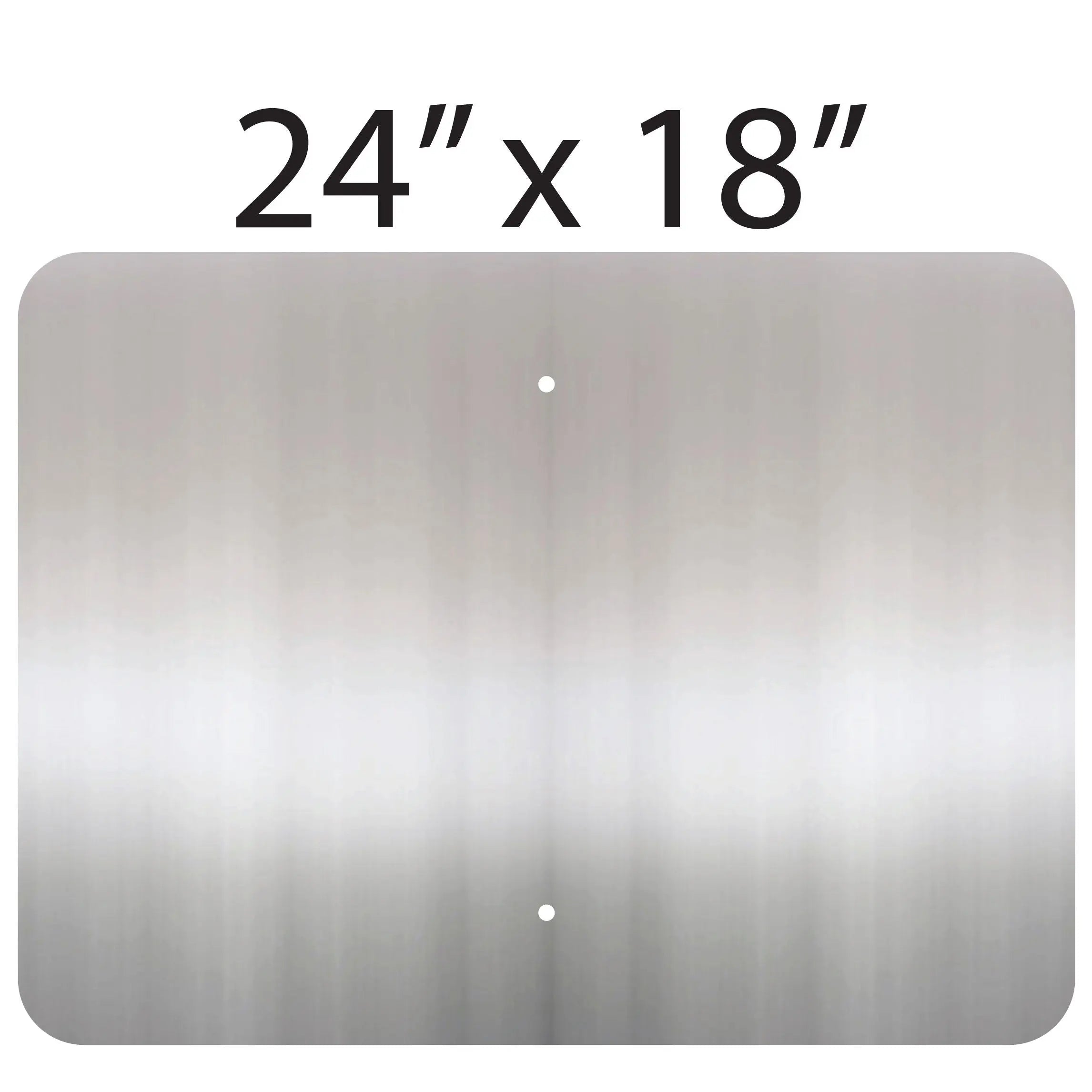 White Anodized Aluminum Sign Blanks for Street and Traffic Signs or Custom  Projects - Gauge .032 .040 .080 .063 - Size 18x24 or 12x18 – PARTSAPIENS