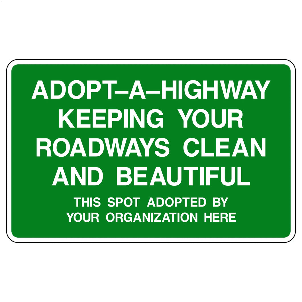 Adopt A Highway Sign Evangeline Specialties adopt-a-highway-sign-evangeline-specialties