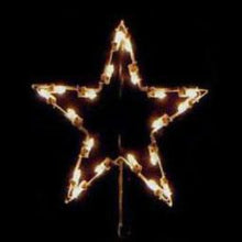 Load image into Gallery viewer, 24&quot; Five Point Star Tree Topper