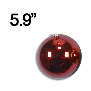 5.9" Plastic Balls, Red