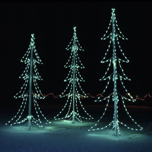 3-D Trees Lighted Yard Decoration