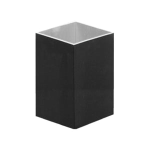 4" Square Pole - Black