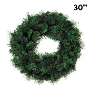 30" Mixed Pine Wreath | PK-2