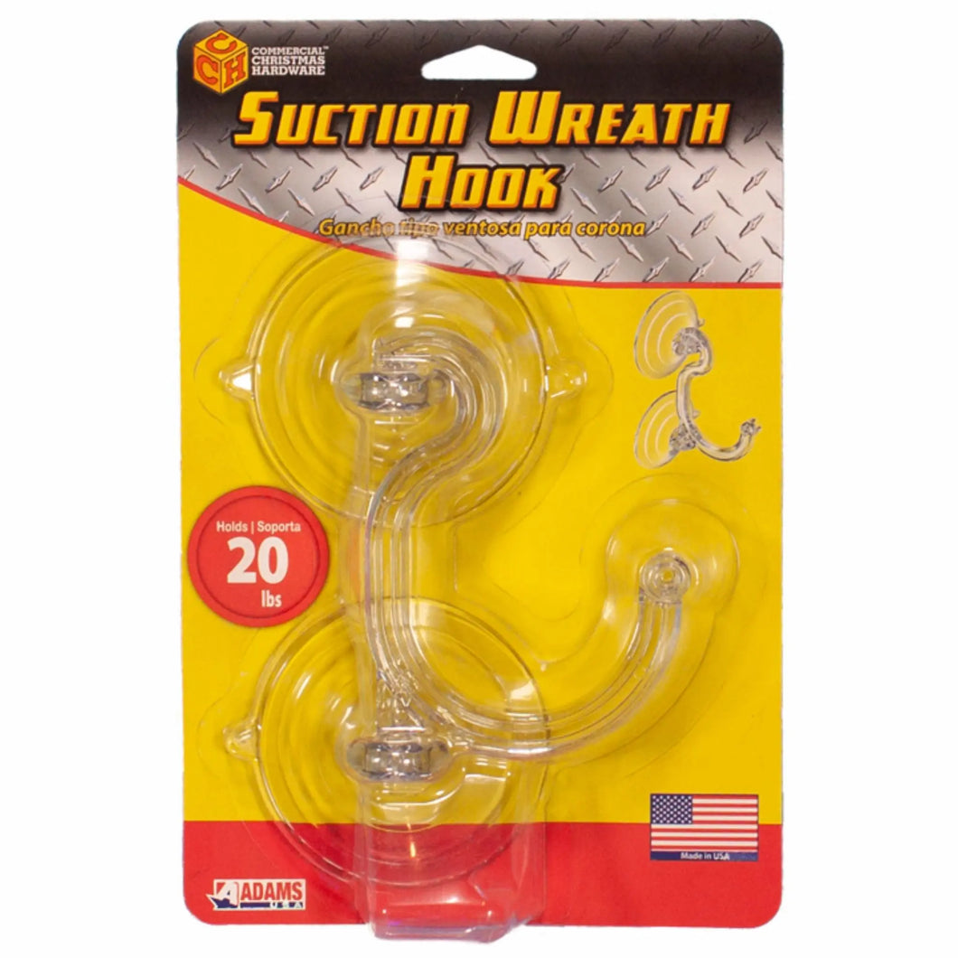 Double Suction Cup with Wreath Hook 20lbs | 6pk