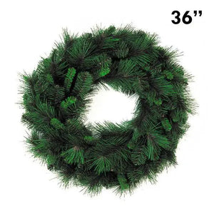 36" Mixed Pine Wreath | PK-1