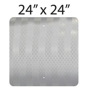 24"x24" Aluminum Reflective Sign Blank
