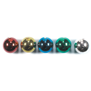 11.8" Shatterproof Shiny Balls, Multi Color | PK-8