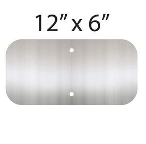 12" x 6" Aluminum Sign Blank