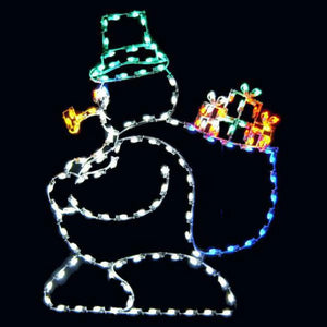 6' Snowman with Bag Yard Decoration