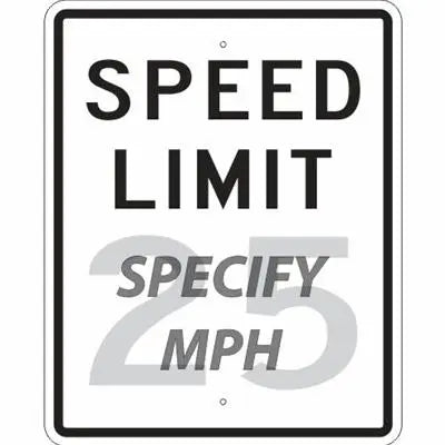 R2-1 Speed Limit Sign – Evangeline Specialties