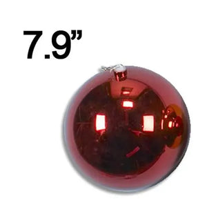7.9" Plastic Balls, Red