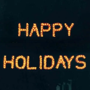 3' Happy Holidays Building Front Sign