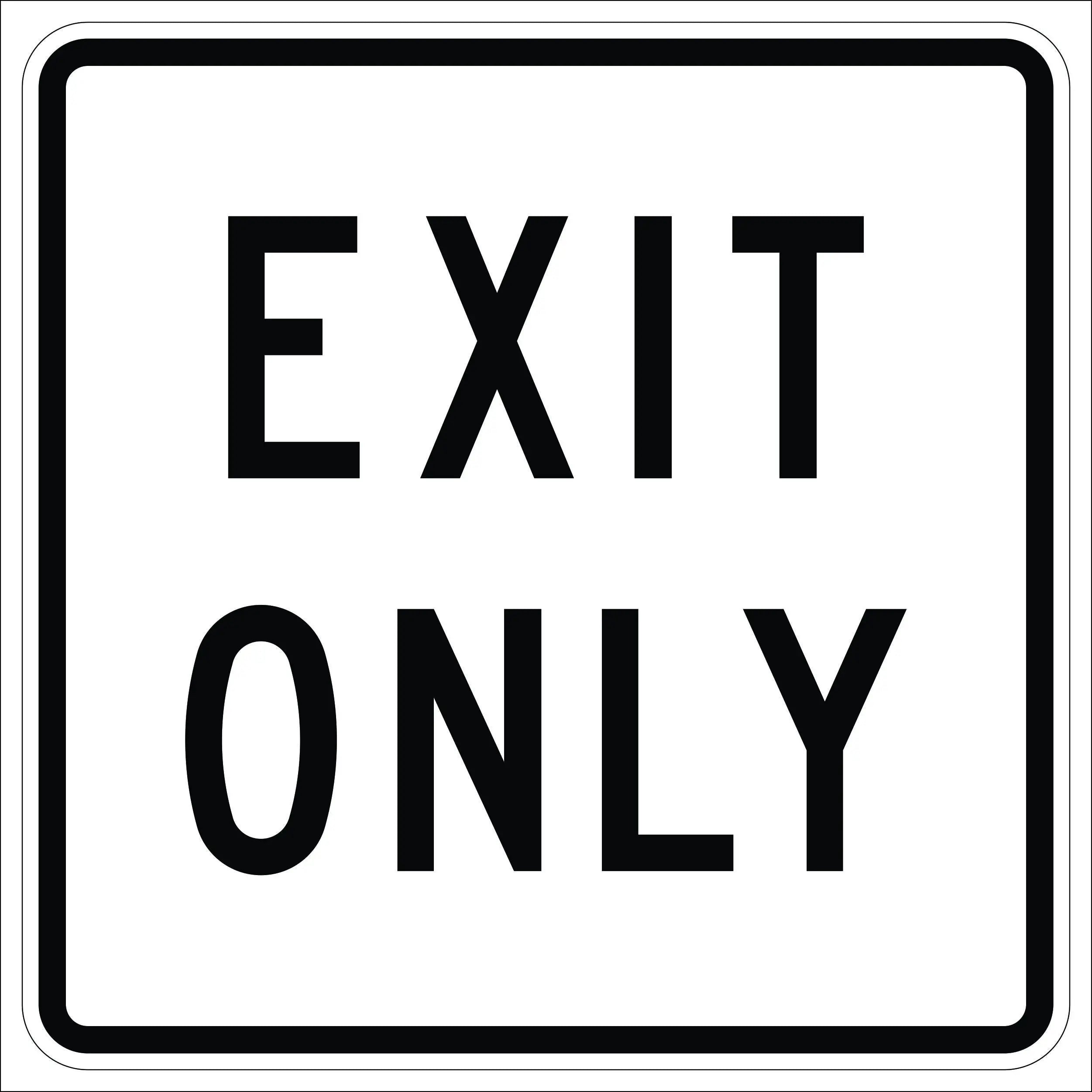 stop exit only ロードサイン　オクタゴン STOP exit only オクタゴン