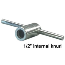 Load image into Gallery viewer, Flared Serrated Nut T Wrench - Vandal Proof Knurled Nut Tool