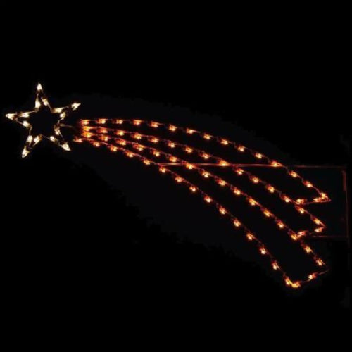 PMSSS 8' Silhouette Shooting Star Lighted Pole Mount Decoration