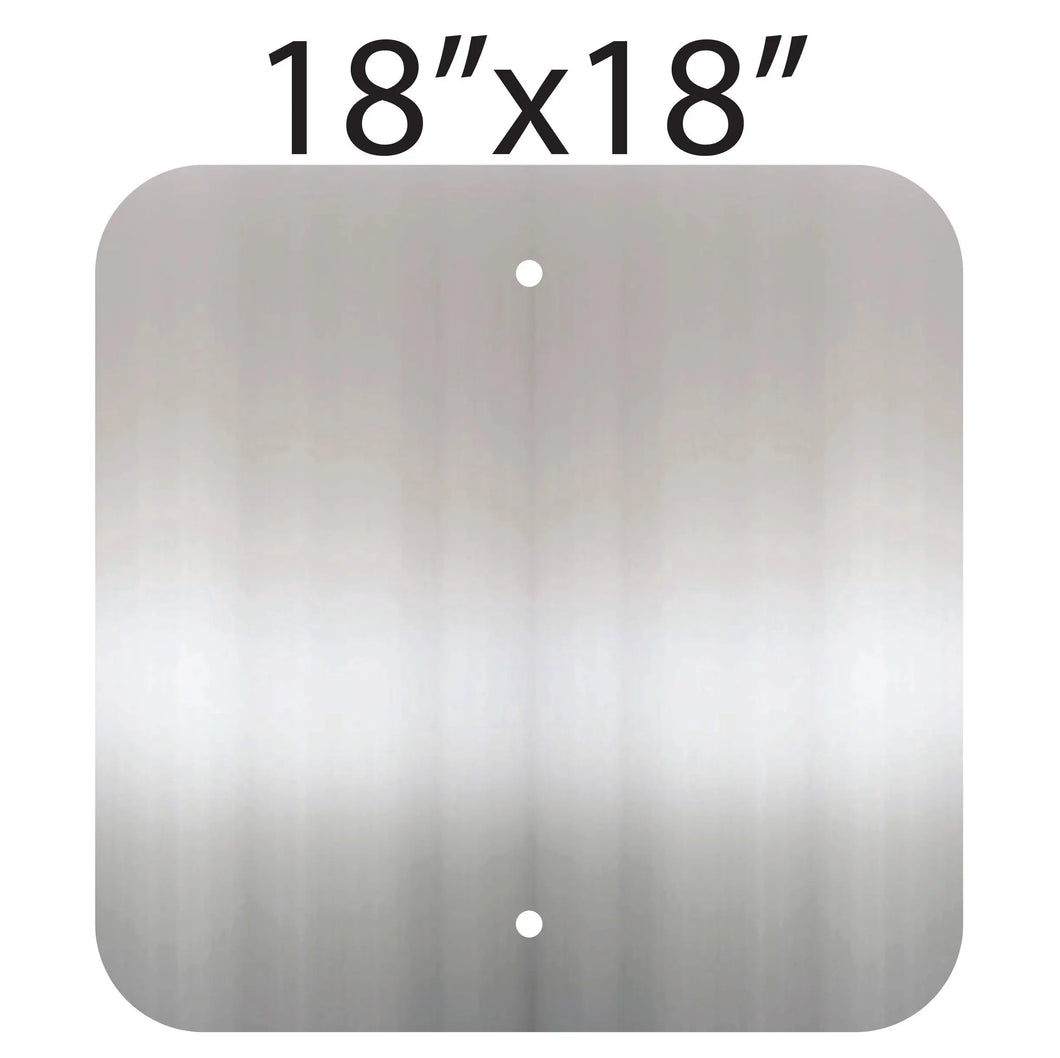 ALUMINUM SIGN BLANK - SQUARE CORNERS 18 x 24 0.040 (White/White