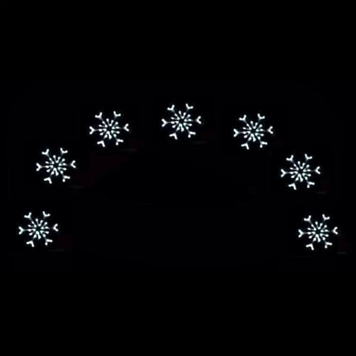 8' x 14' Snowflake Arch Lighted Yard Decoration