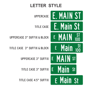 Ornamental Street Name Sign S Scroll Package