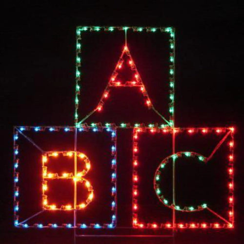 5' ABC Block Lighted Yard Decoration