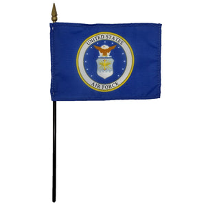 United States Air Force Desk Flag with Staff 4"x6"